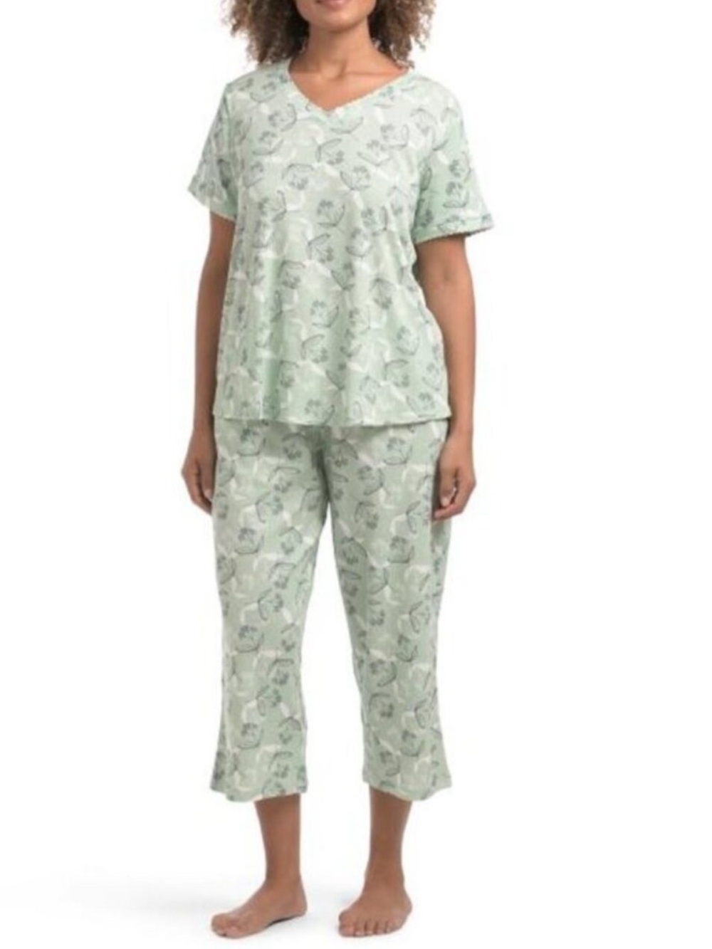 POPPY & CLAY 2pc Peace & Hope Top And Pants Pajama Set